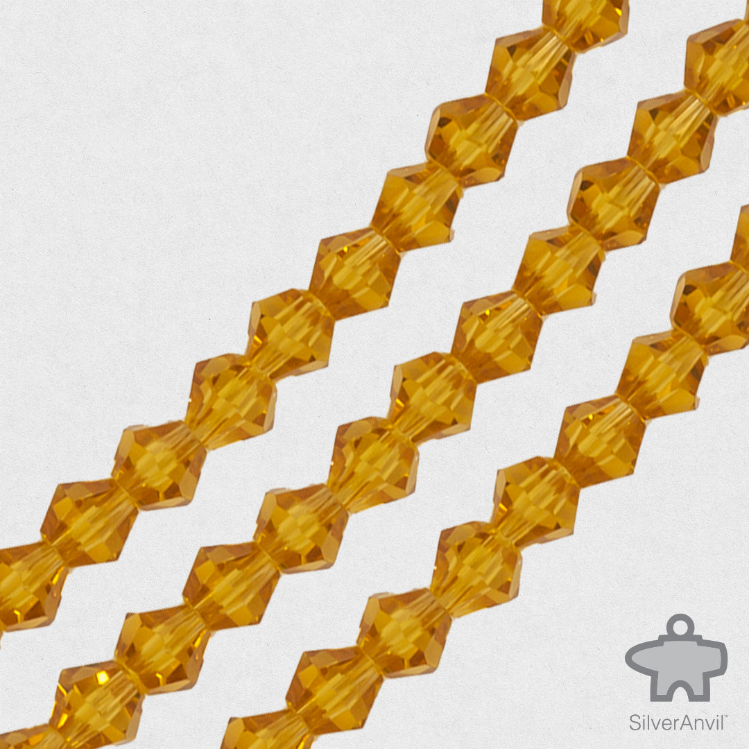 Marigold Yellow Swarovski Crystal Beads - 4mm