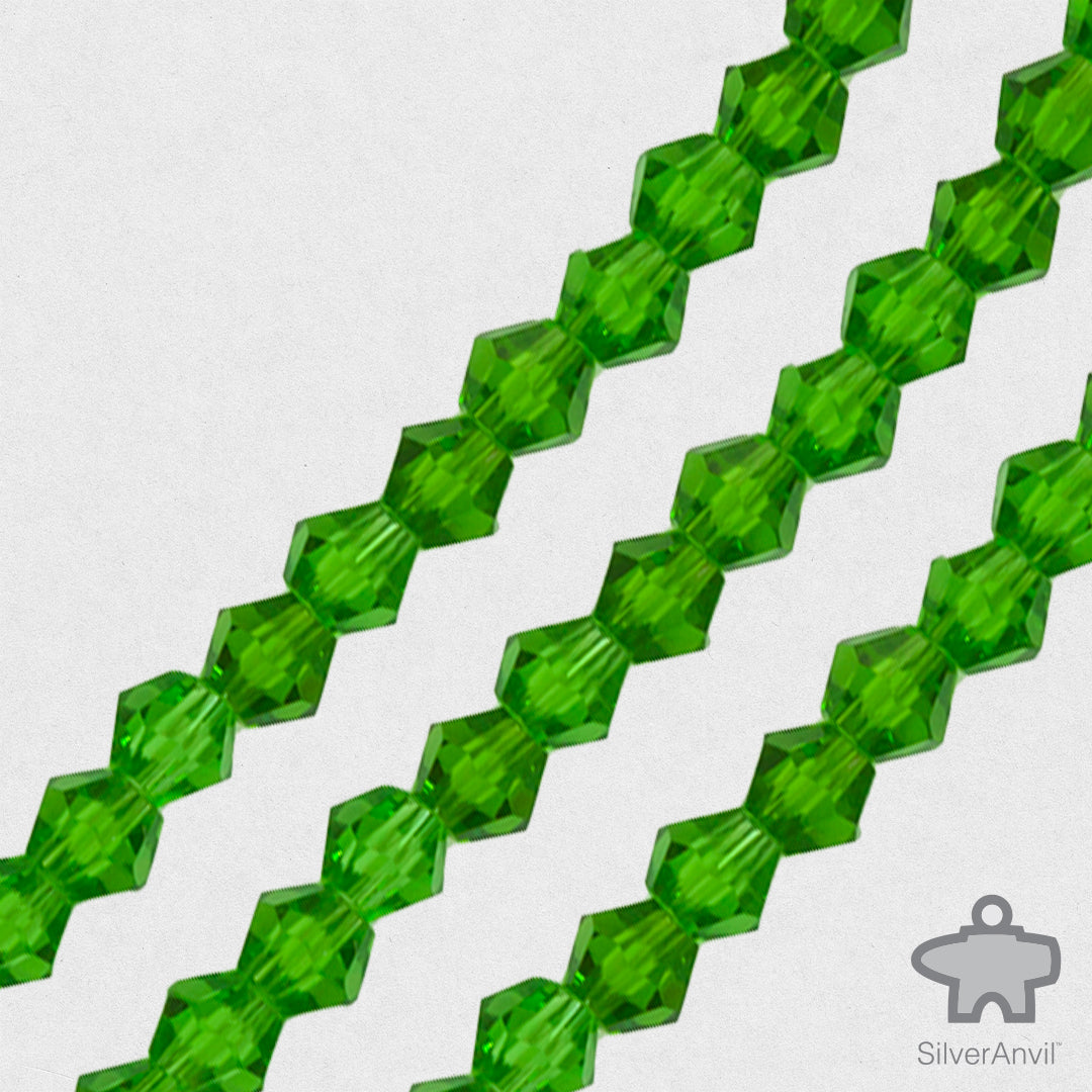 Forest Green Swarovski Crystal Beads - 4mm