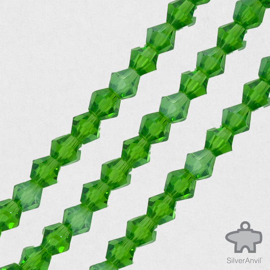 Shamrock Green Swarovski Crystal Beads - 4mm