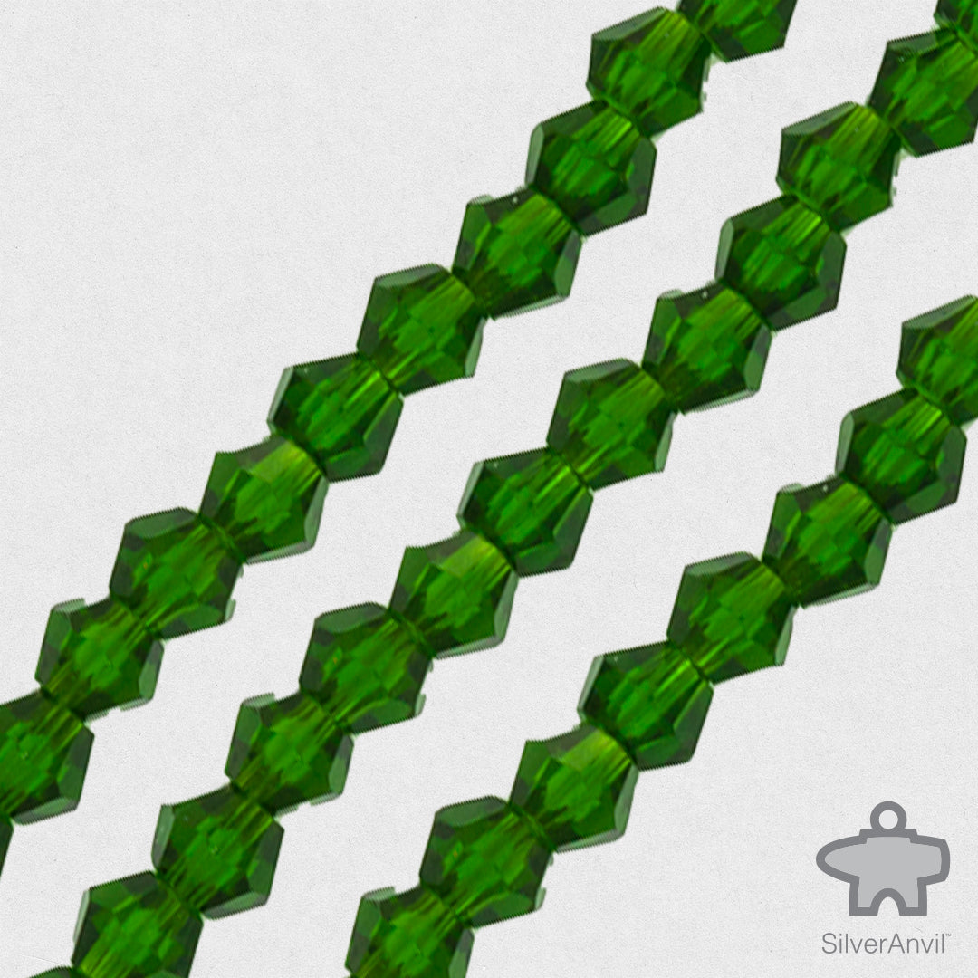 Emerald Green Swarovski Crystal  Beads - 4mm