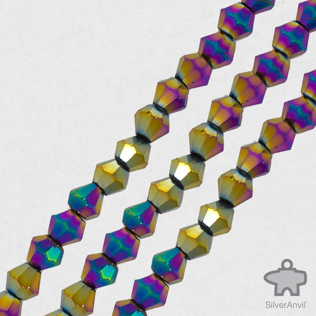 Rainbow Iridescent Swarovski Crystal Beads - 4mm