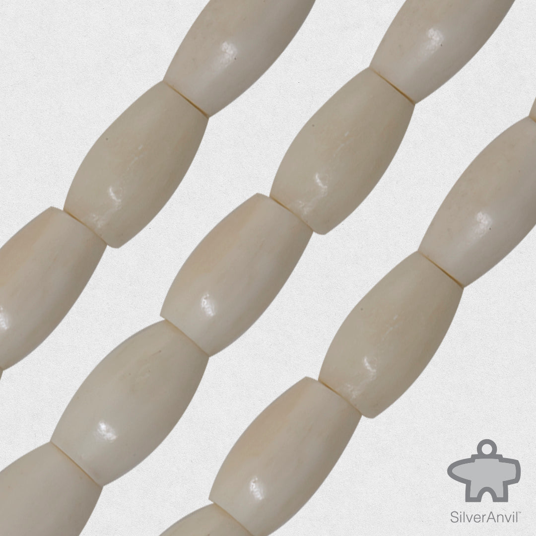 Bone Pipe Barrel Beads