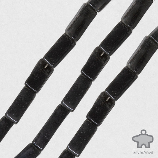 Black Moss Agate Beads