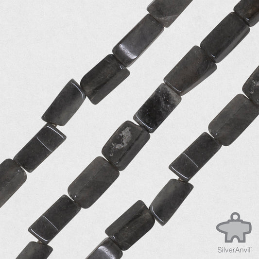 Black Moss Agate Beads
