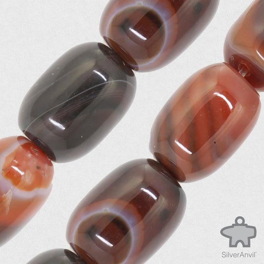 Banded Agate Beads - 13mm