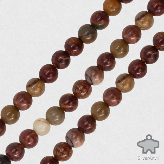 Brown Agate Beads - 4mm