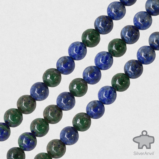 Azure Malachite Beads - 4mm