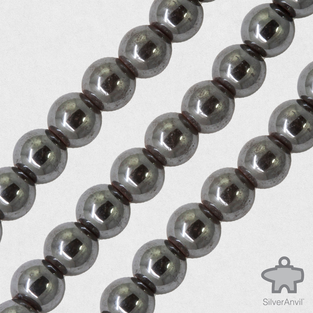 Hematite Beads - 6mm
