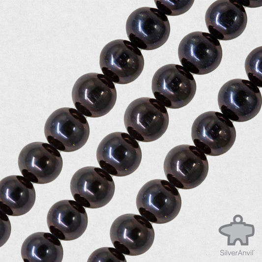 Dark Grey Freshwater Pearl - 6mm