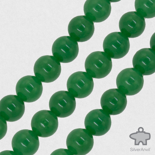 Green Obsidian Beads - 6mm