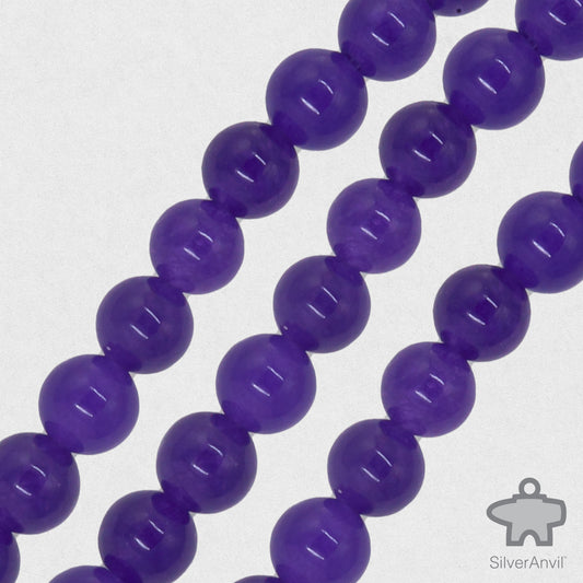 Purple Agate Beads - 6mm