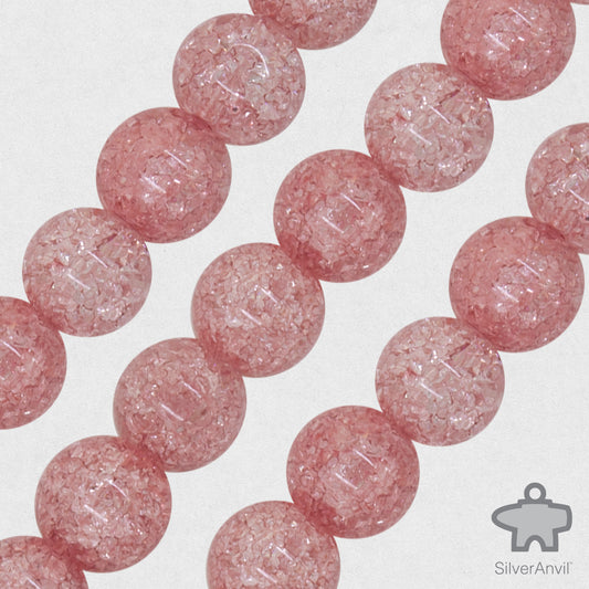 Quench Crackle Quartz  Beads - 8mm