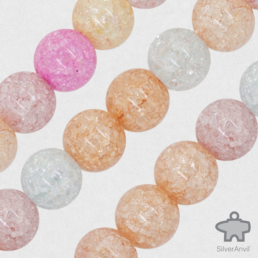 Quench Crackle Quartz Beads - 8mm
