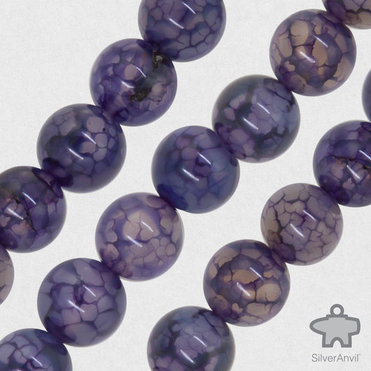 Quench Crackle Quartz Beads - 8mm