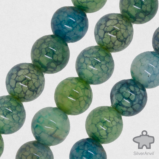 Quench Crackle Quartz Beads - 8mm