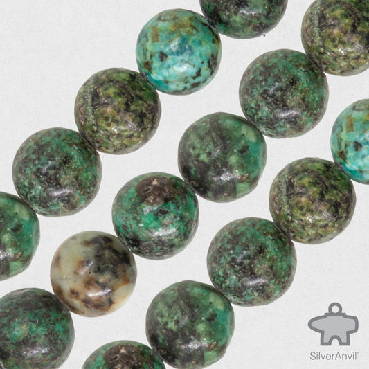 Green Chinese Turquoise Beads - 8mm