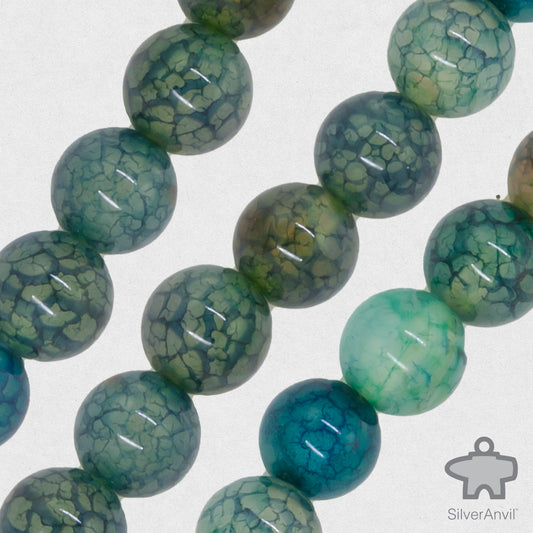 Quench Crackle Quartz Beads - 8mm