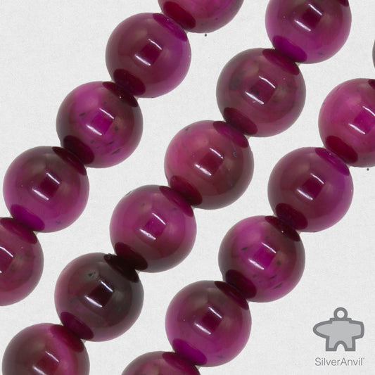 Pink Catseye Beads - 8mm