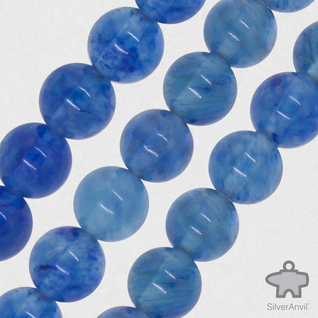 Blue Aqua Beads - 8mm