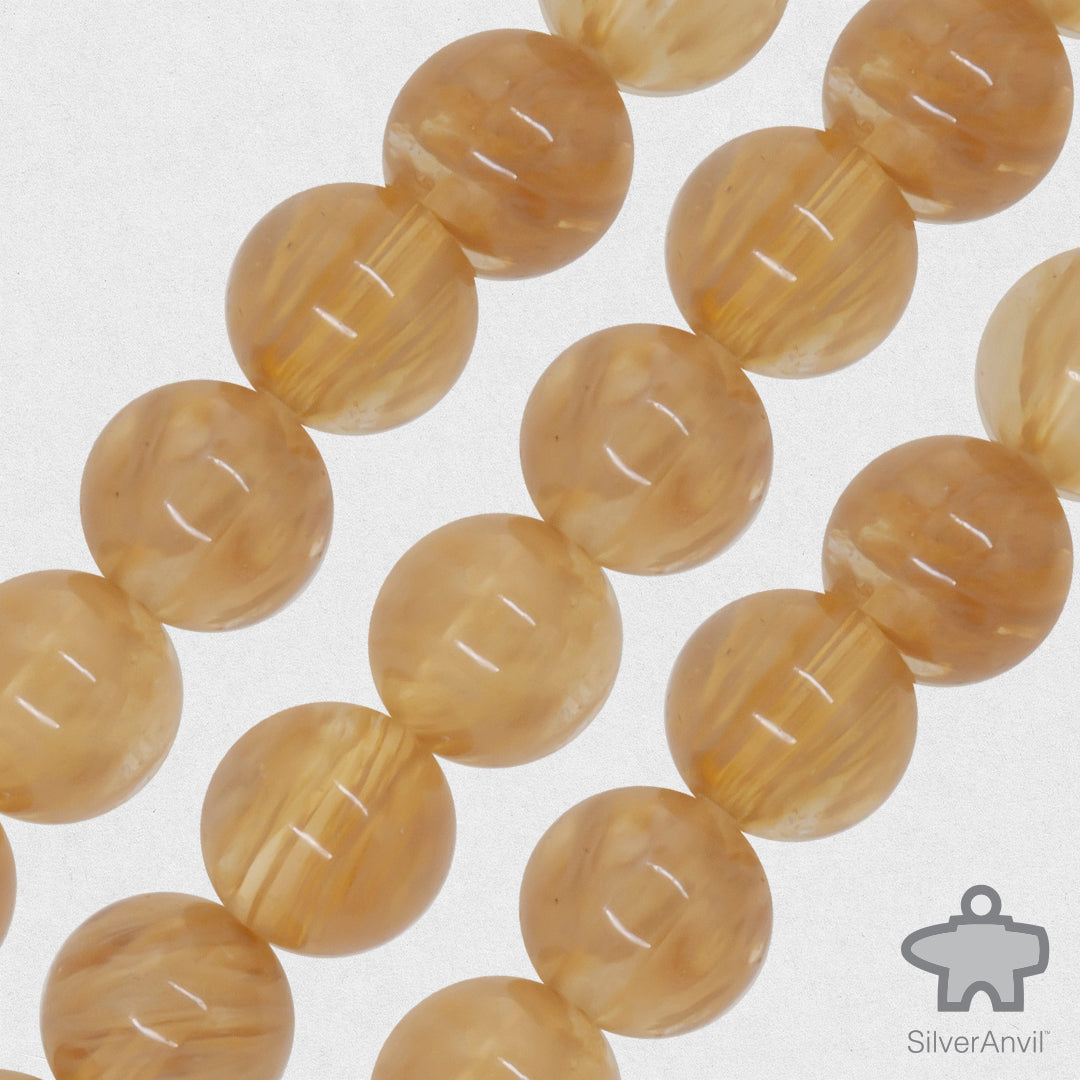 Rutilated Quartz Beads - 8mm