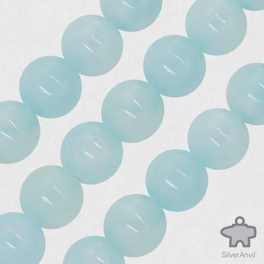 Blue Aqua Beads - 8mm