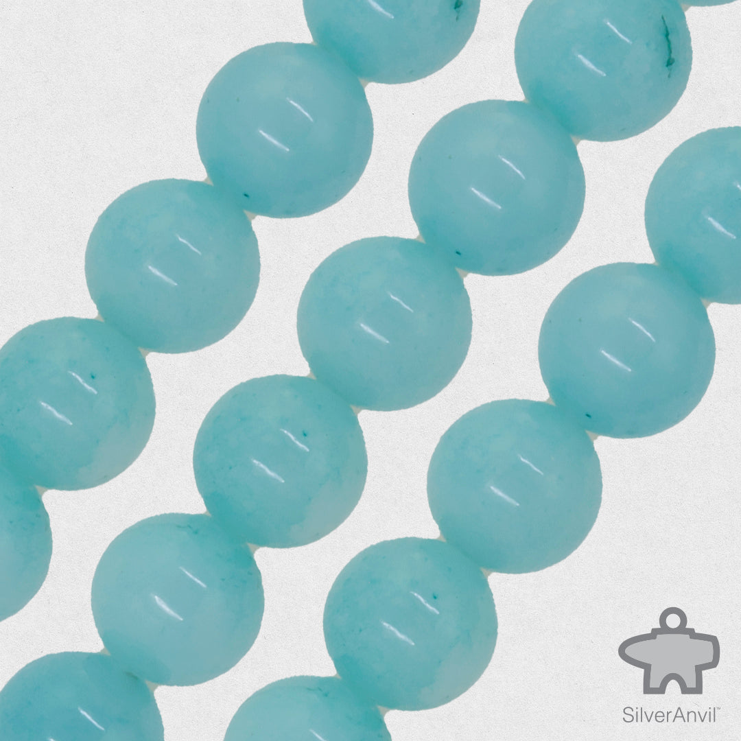 Blue Aqua Beads - 8mm