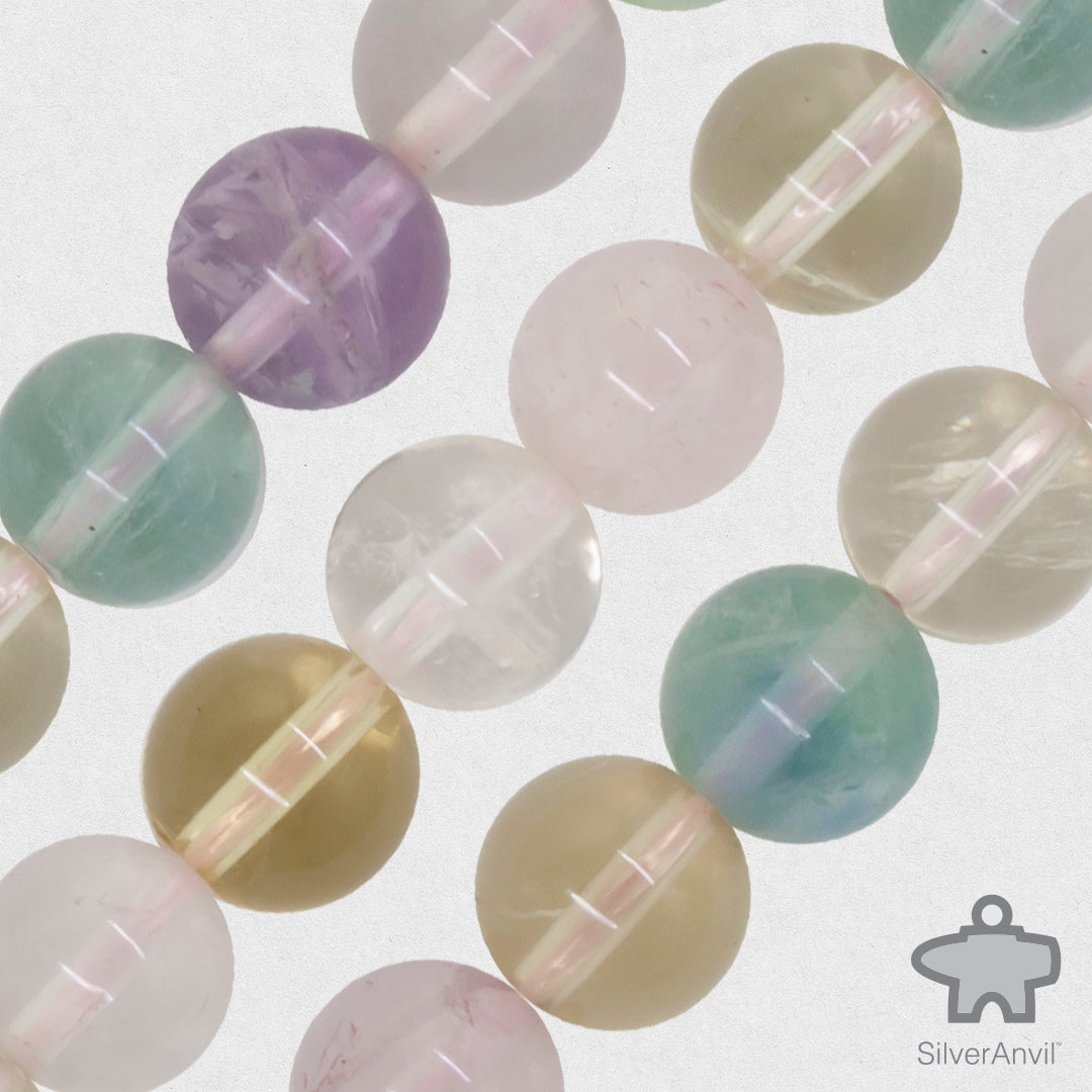 Rainbow Quartz Beads  - 8mm