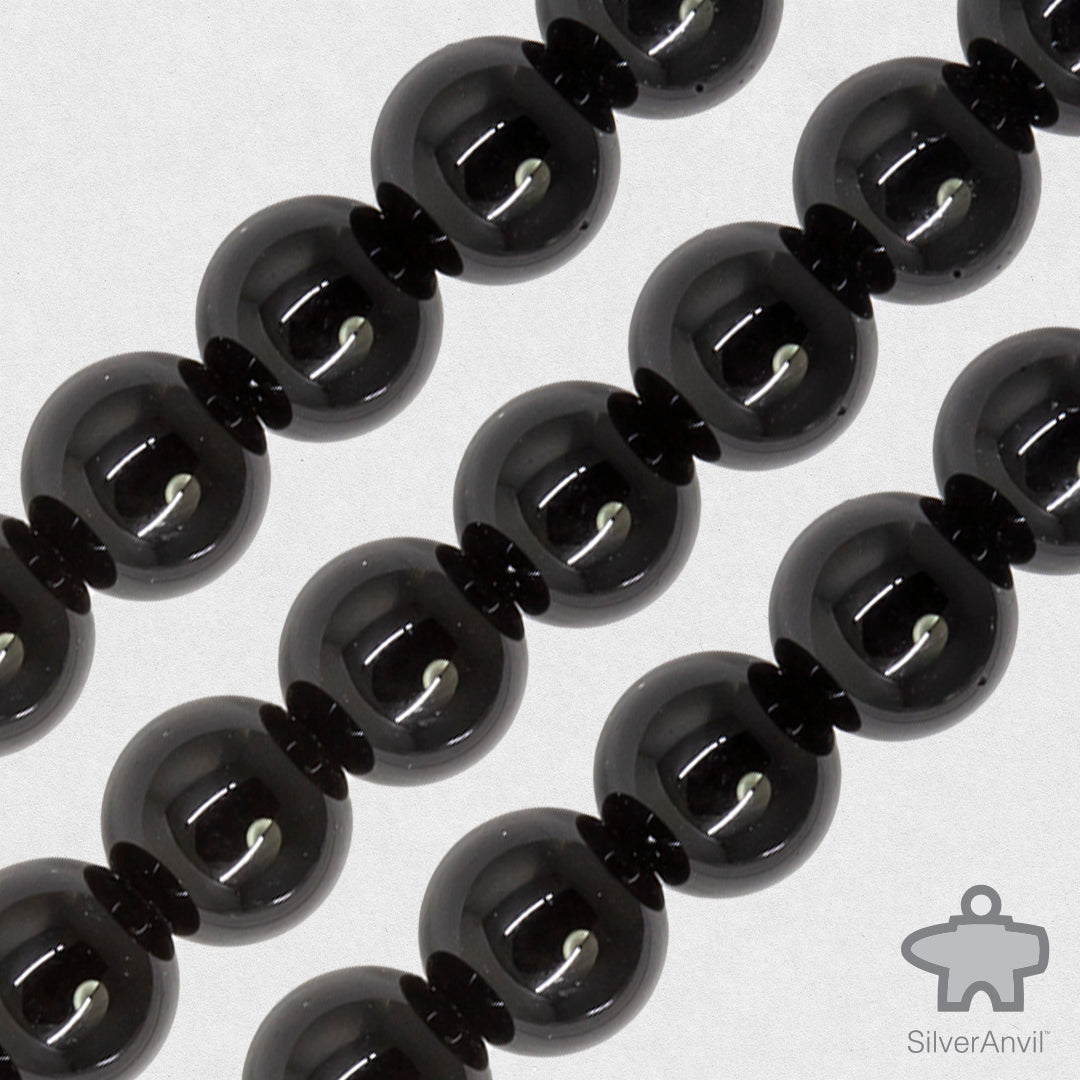 Black Onyx Beads - 8mm