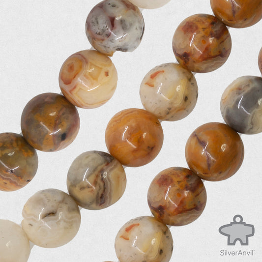 Brown and Yellow Jasper Beads - 8mm