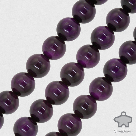 Amethyst Agate Beads - 8mm