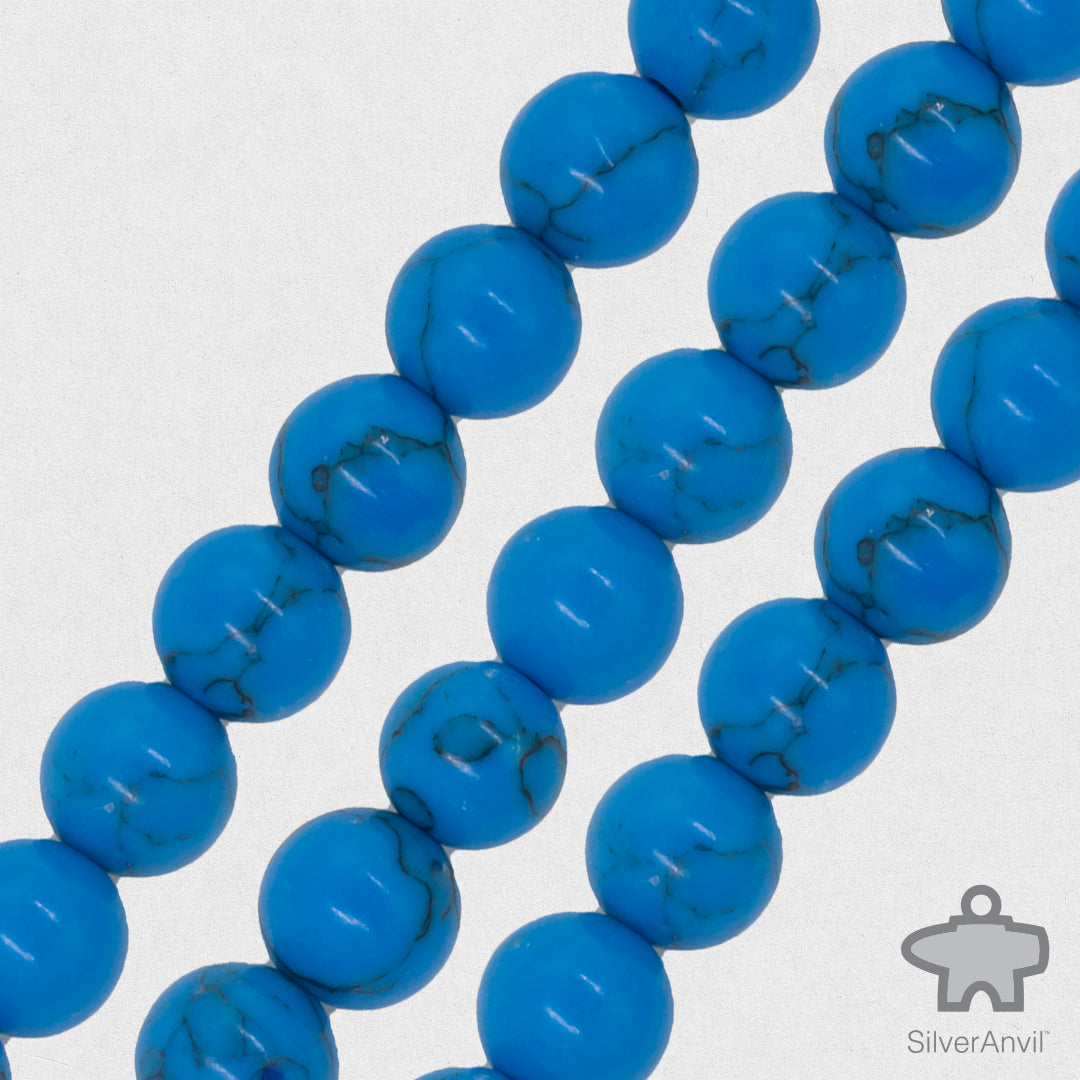 Blue Mookaite Beads - 8mm
