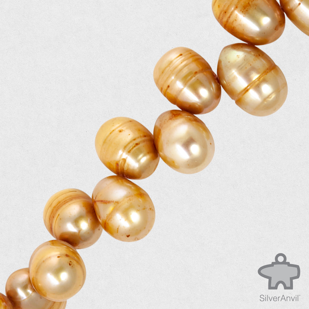 Freshwater Pearl Beads-Gold