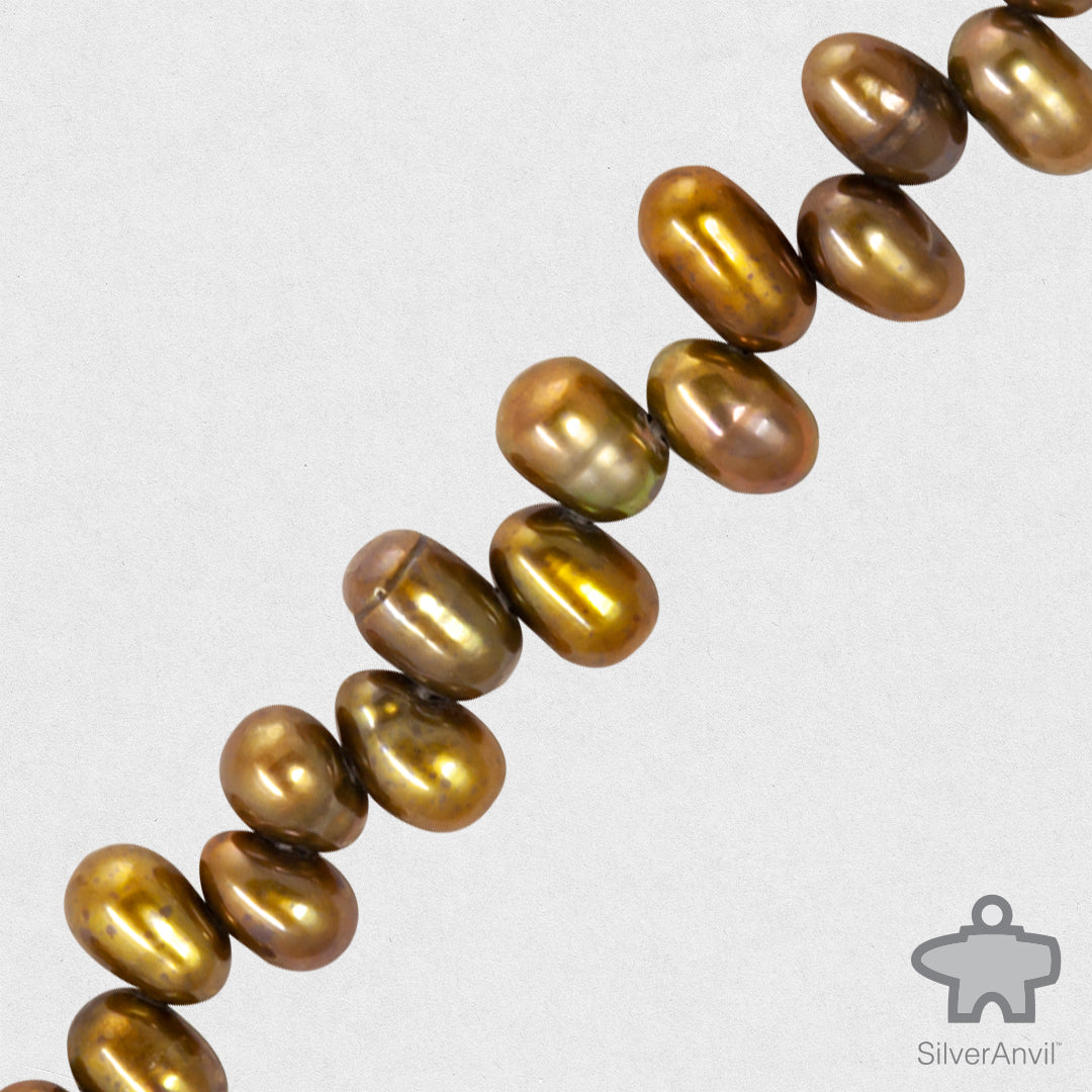 Freshwater Pearl Beads-Olive Green