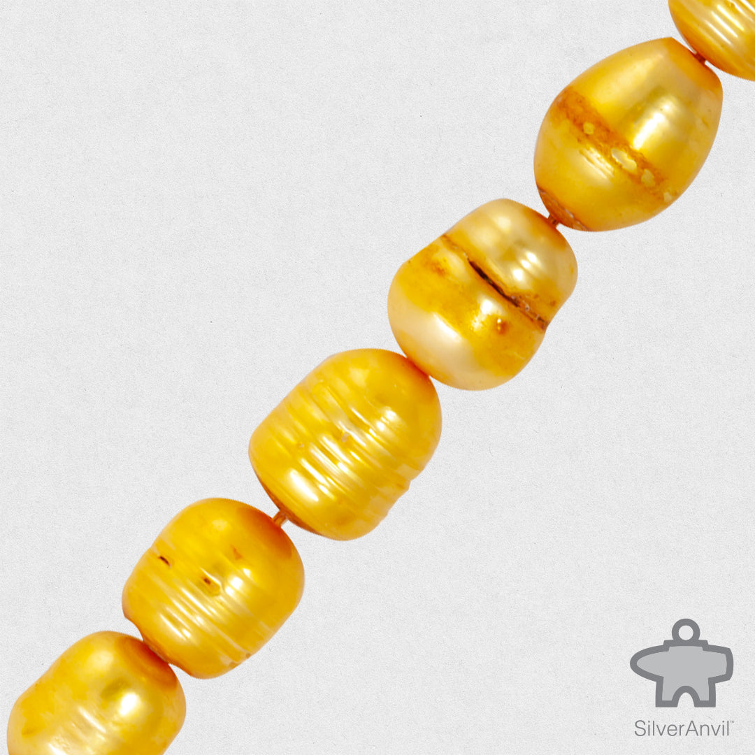 Freshwater Pearl Beads-Golden Yellow