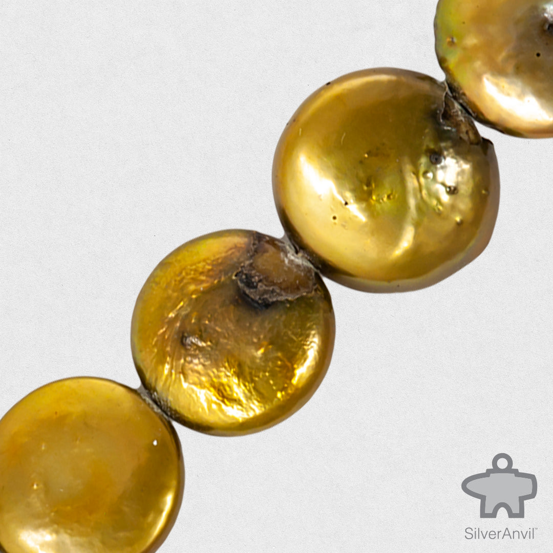 Freshwater Pearl Beads-Baroque Olive Green
