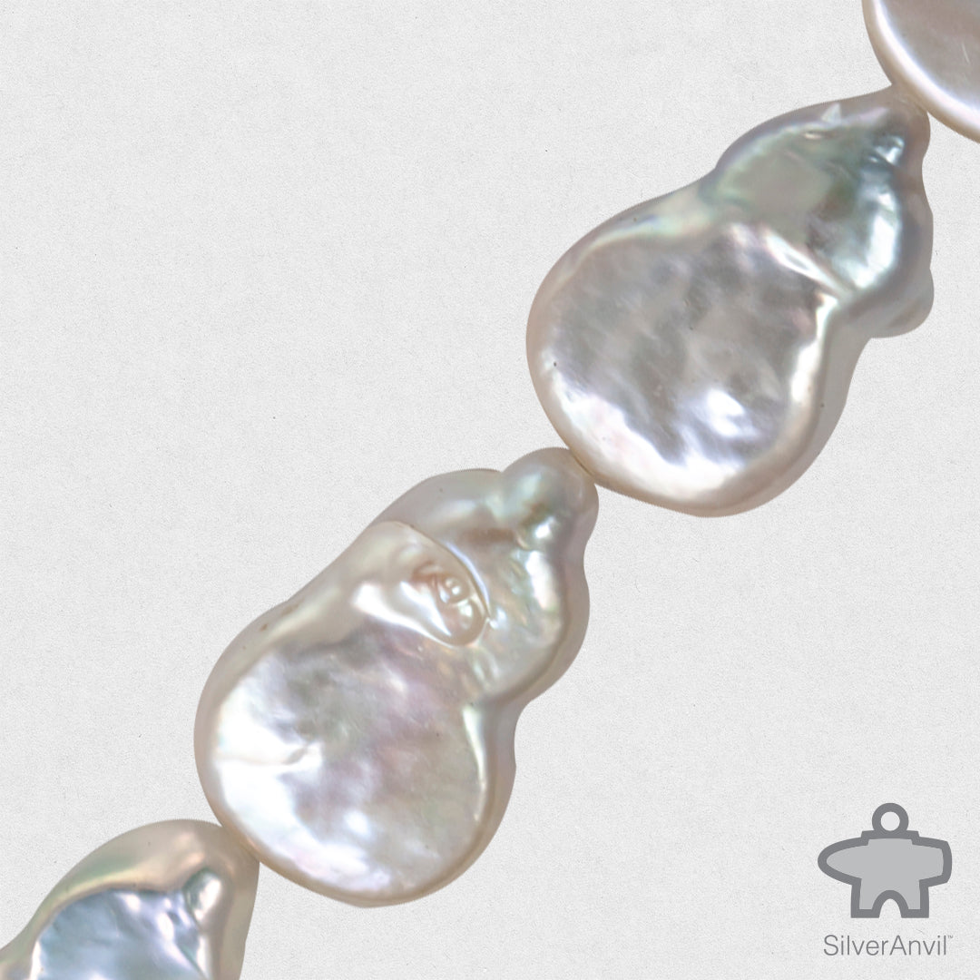 Freshwater Pearl Beads - Baroque White